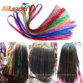 Sparkle Fairy Shiny Hair Streaks Tinsel Extensión del cabello